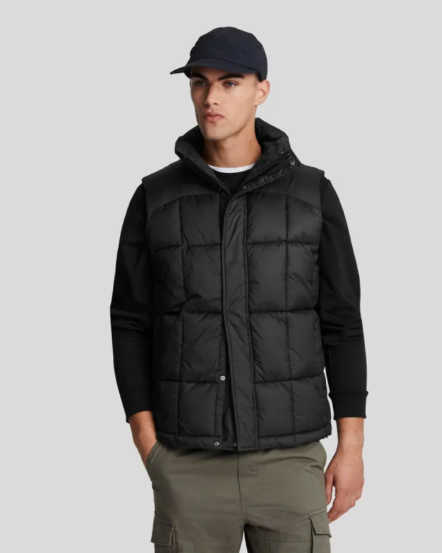 Quilted Pannelled Gilet sold by Lyle & Scott
