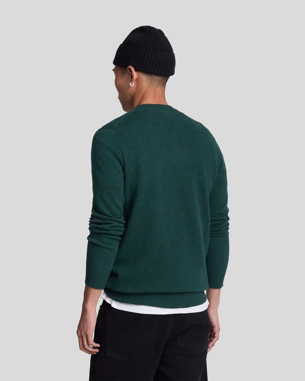 Lambswool Blend Crew Neck Jumper sold by Lyle & Scott product image thumbnail 3