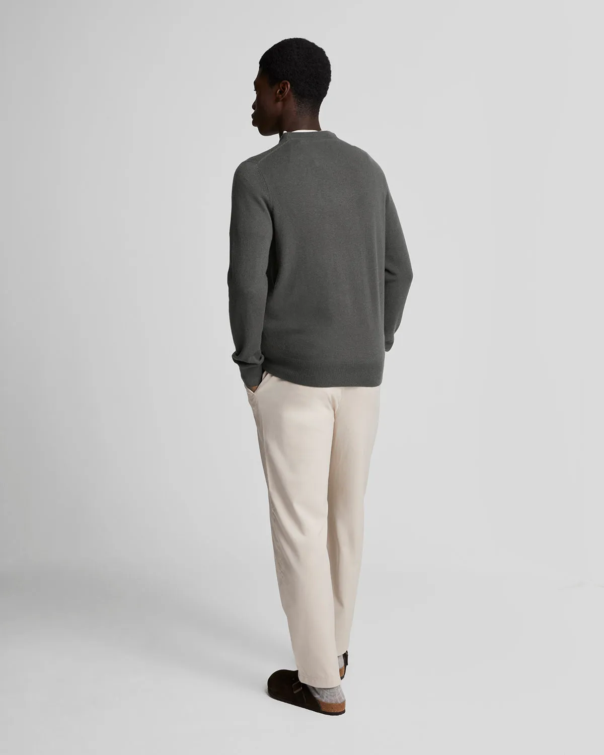 Tonal Eagle Lambswool Crew Neck Jumper sold by Lyle & Scott product image thumbnail 3