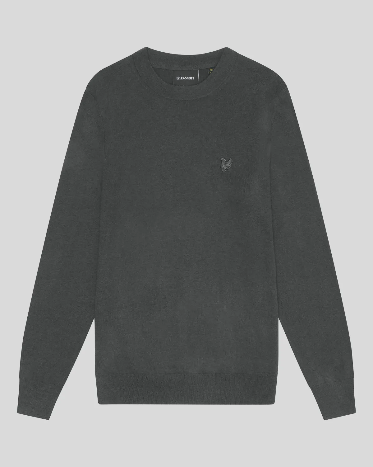 Tonal Eagle Lambswool Crew Neck Jumper sold by Lyle & Scott product image thumbnail 5