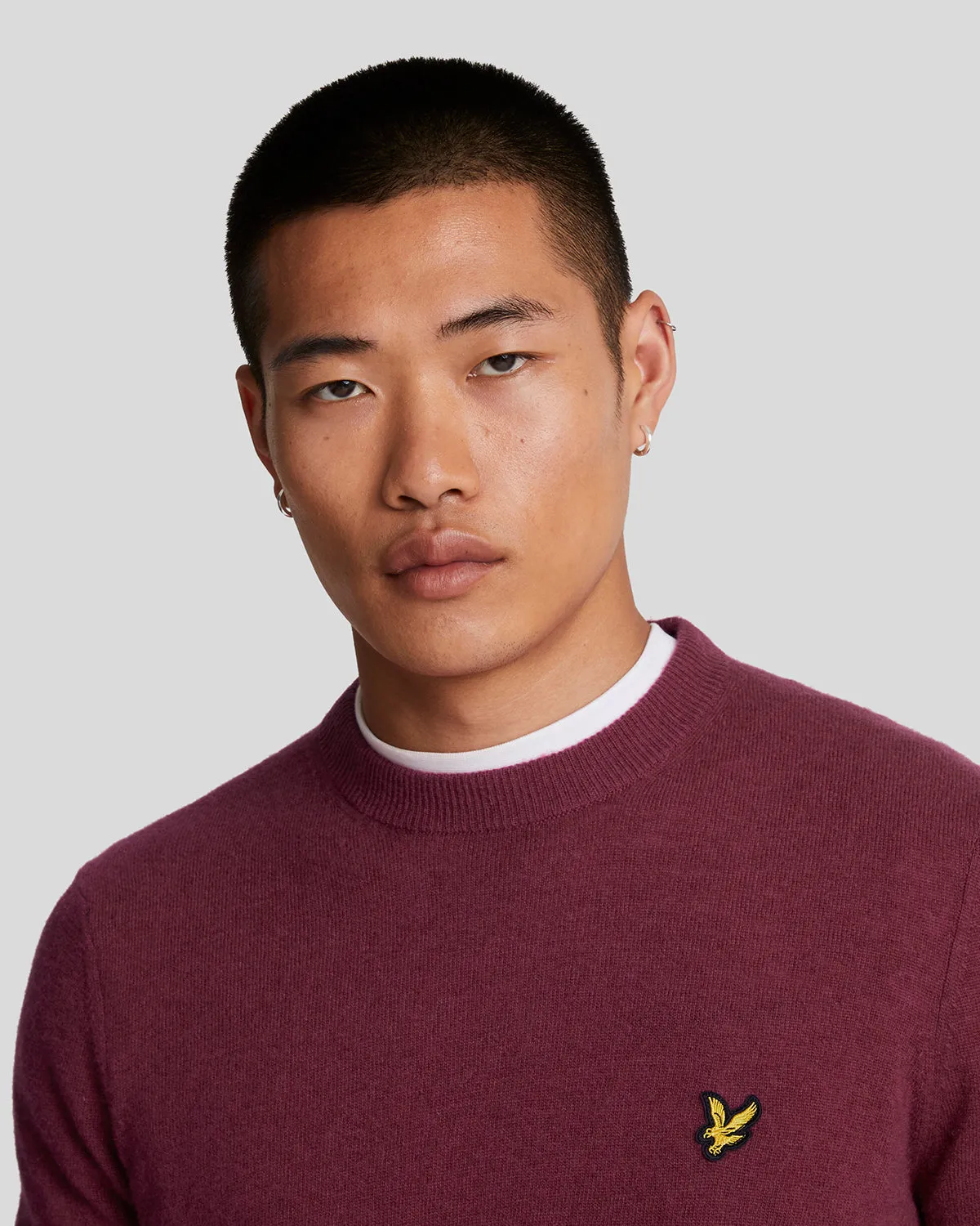 Lambswool Blend Crew Neck Jumper sold by Lyle & Scott product image thumbnail 4