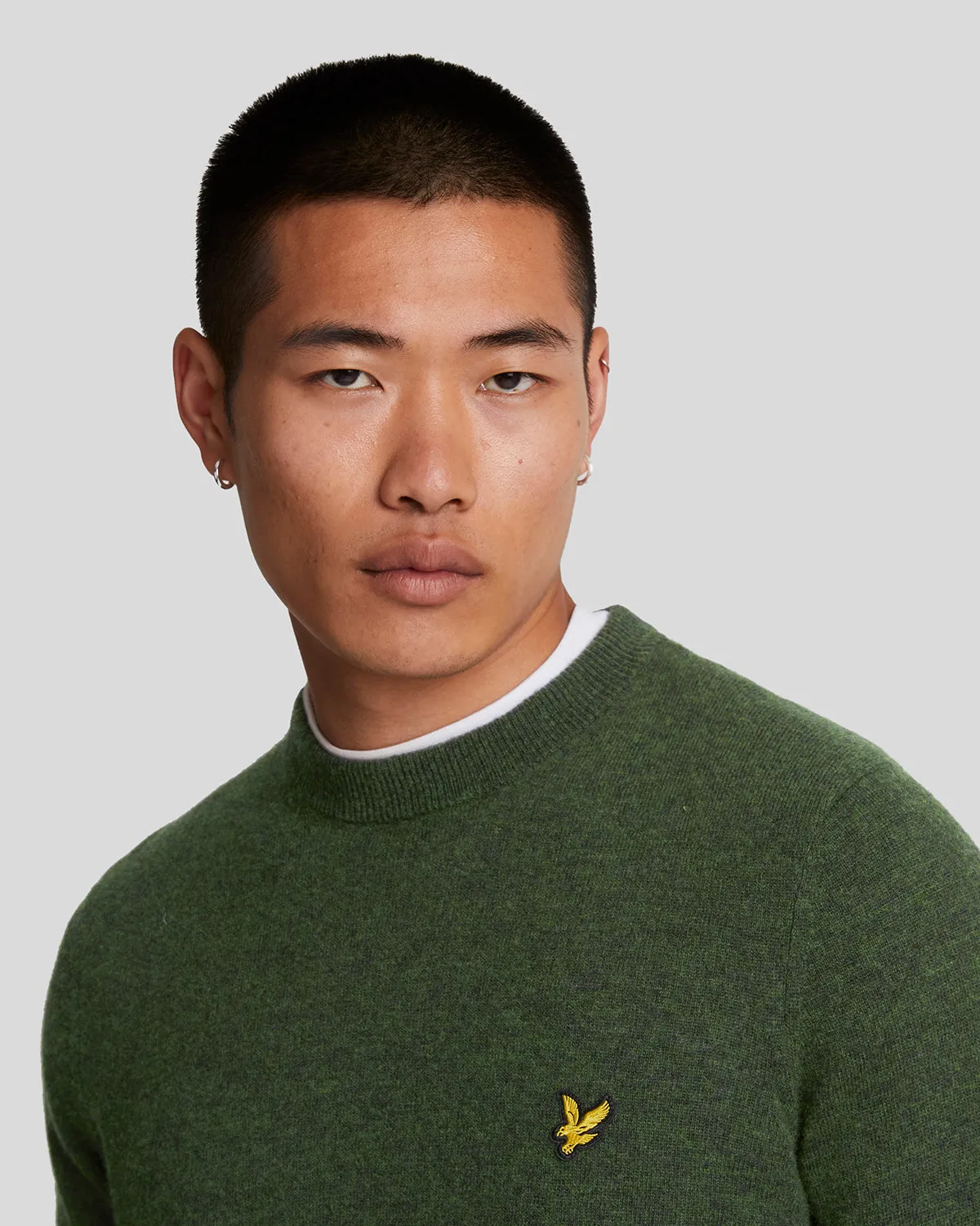 Lambswool Blend Crew Neck Jumper sold by Lyle & Scott product image thumbnail 4