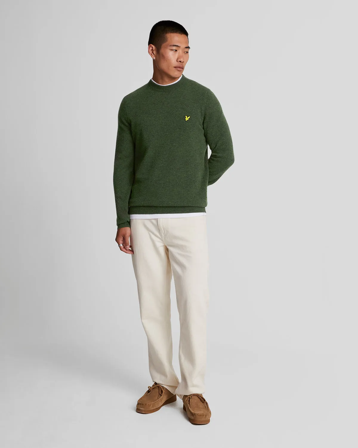 Lambswool Blend Crew Neck Jumper sold by Lyle & Scott product image thumbnail 2