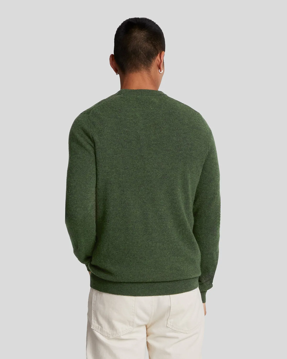 Lambswool Blend Crew Neck Jumper sold by Lyle & Scott product image thumbnail 3