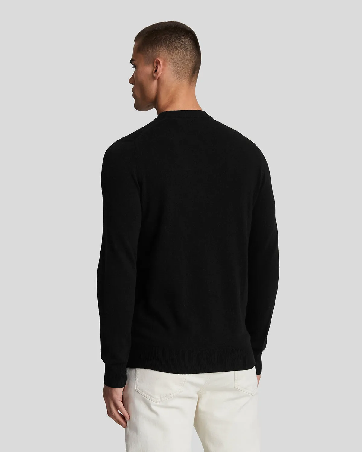 Lambswool Blend Crew Neck Jumper sold by Lyle & Scott product image thumbnail 3