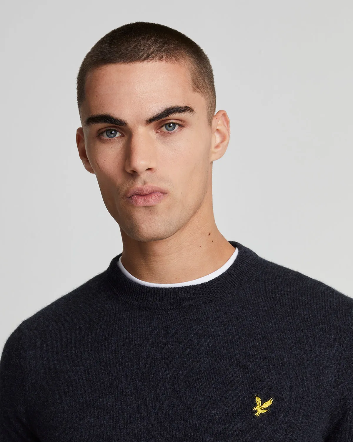 Lambswool Blend Crew Neck Jumper sold by Lyle & Scott product image thumbnail 4