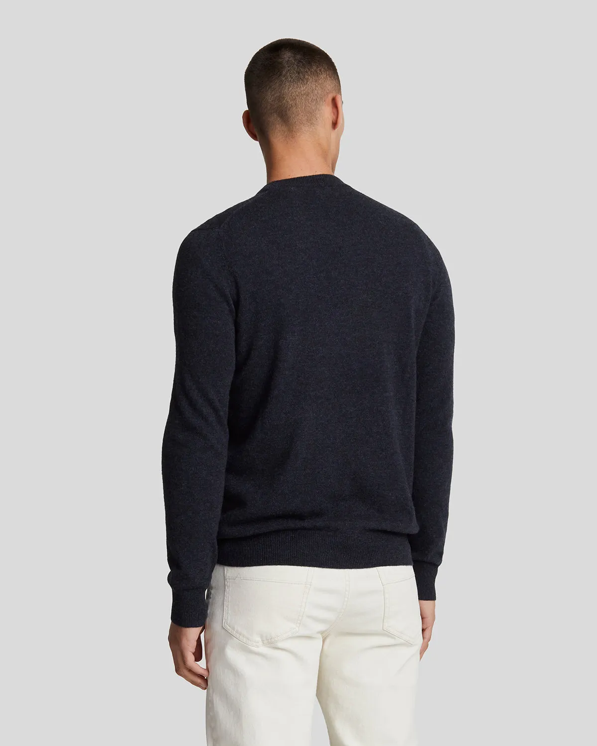 Lambswool Blend Crew Neck Jumper sold by Lyle & Scott product image thumbnail 3