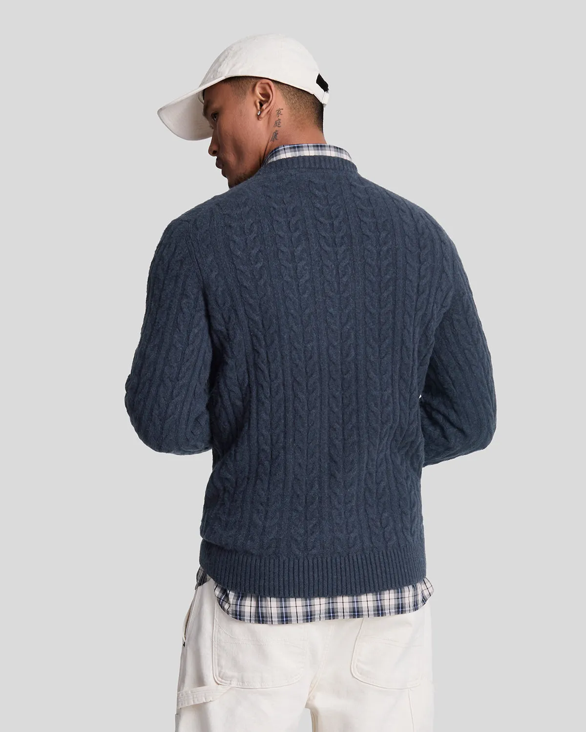 Cable Crew Neck Jumper sold by Lyle & Scott product image thumbnail 3