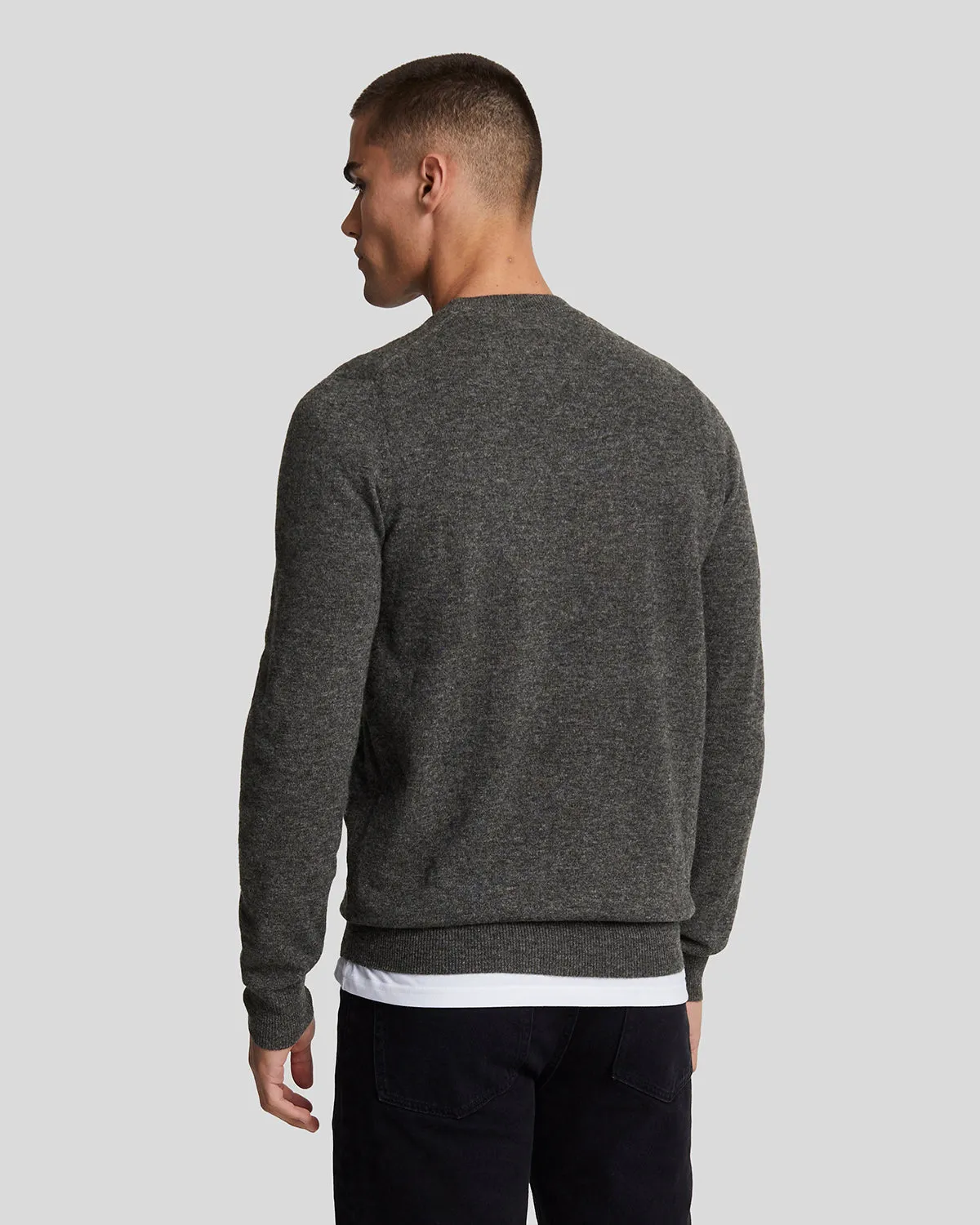 Lambswool Blend Crew Neck Jumper sold by Lyle & Scott product image thumbnail 3
