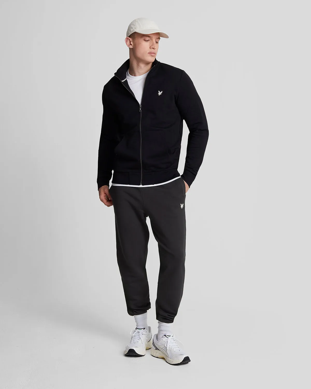 Diagonal Weave French Terry Joggers sold by Lyle & Scott