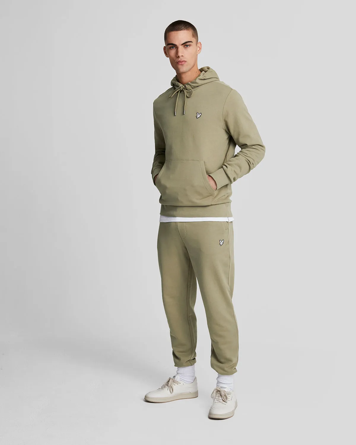 Diagonal Weave French Terry Joggers sold by Lyle & Scott