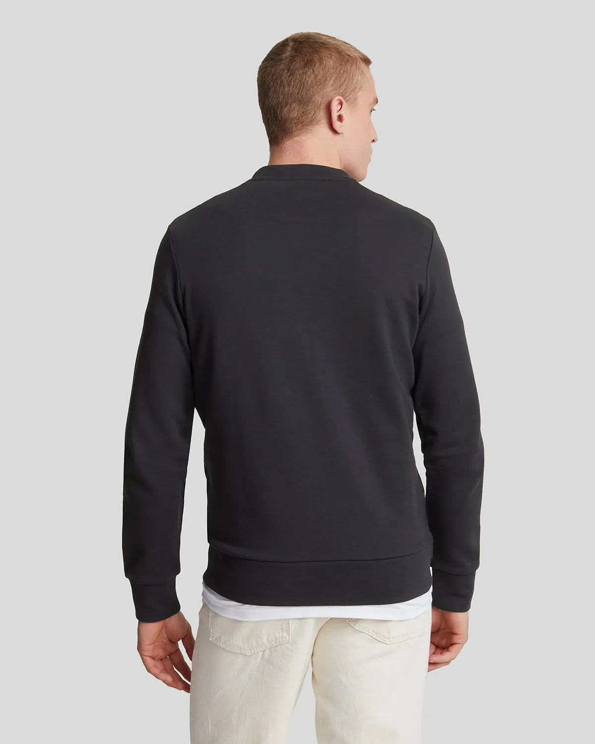 Diagonal Weave French Terry Crew Neck Sweatshirt sold by Lyle & Scott product image thumbnail 3
