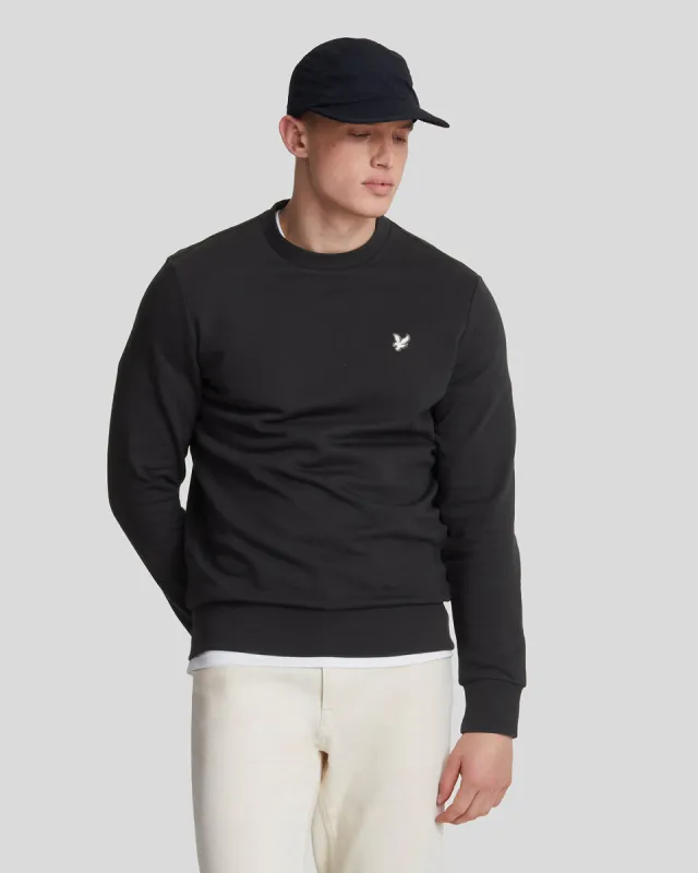 Diagonal Weave French Terry Crew Neck Sweatshirt sold by Lyle & Scott