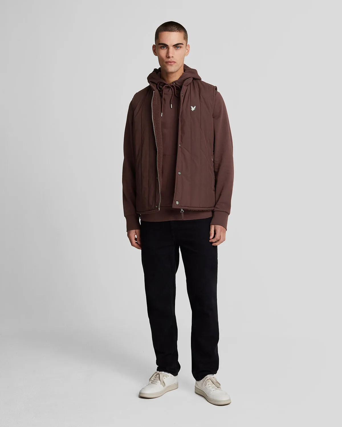 Diagonal Weave French Terry Hoodie sold by Lyle & Scott product image thumbnail 2