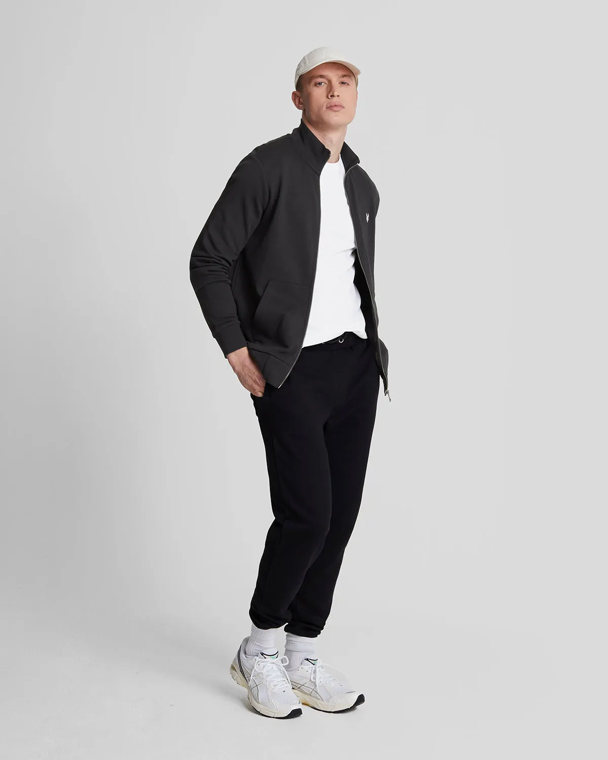 Diagonal Weave French Terry Zip Through Sweatshirt sold by Lyle & Scott product image thumbnail 2