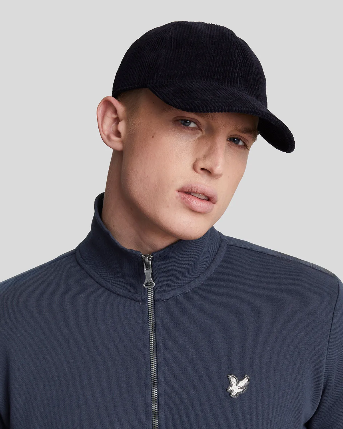 Diagonal Weave French Terry Zip Through Sweatshirt sold by Lyle & Scott product image thumbnail 4