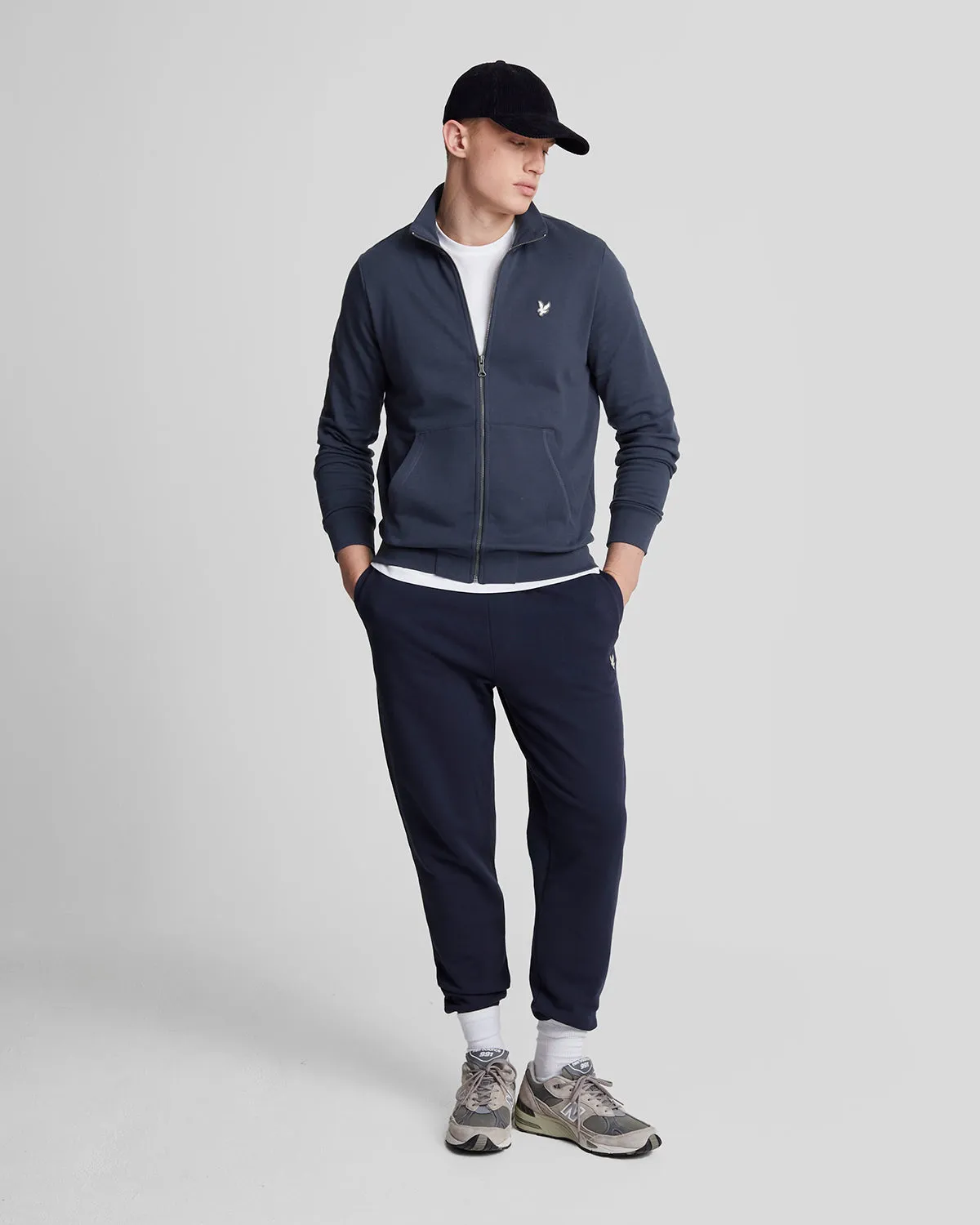 Diagonal Weave French Terry Zip Through Sweatshirt sold by Lyle & Scott product image thumbnail 2