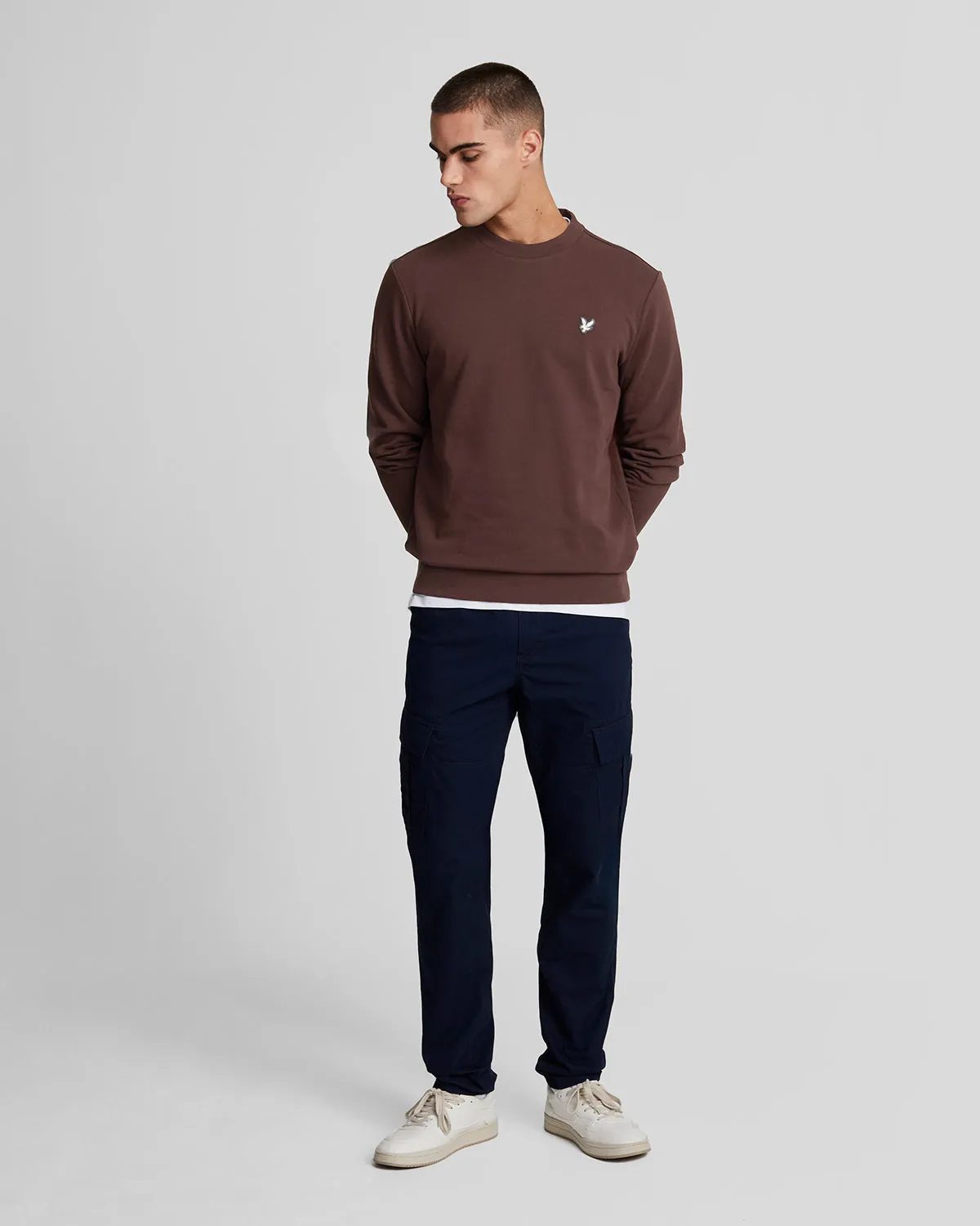 Diagonal Weave French Terry Crew Neck Sweatshirt sold by Lyle & Scott product image thumbnail 2