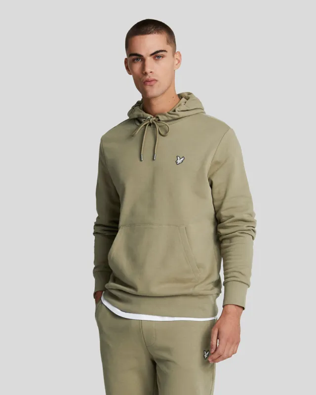 Diagonal Weave French Terry Hoodie sold by Lyle & Scott