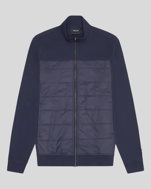 Interlock Hybrid Panelled Bomber Jacket sold by Lyle & Scott