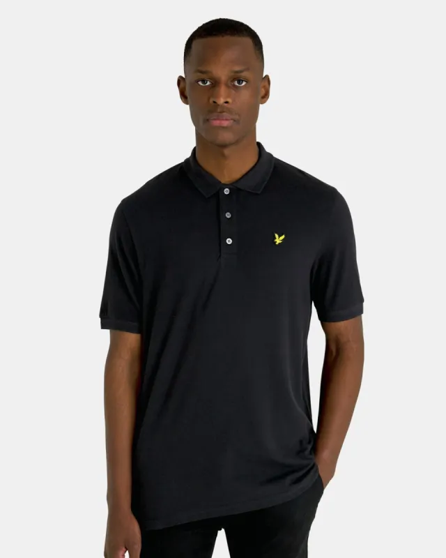 Textured Tipped Polo Shirt sold by Lyle & Scott