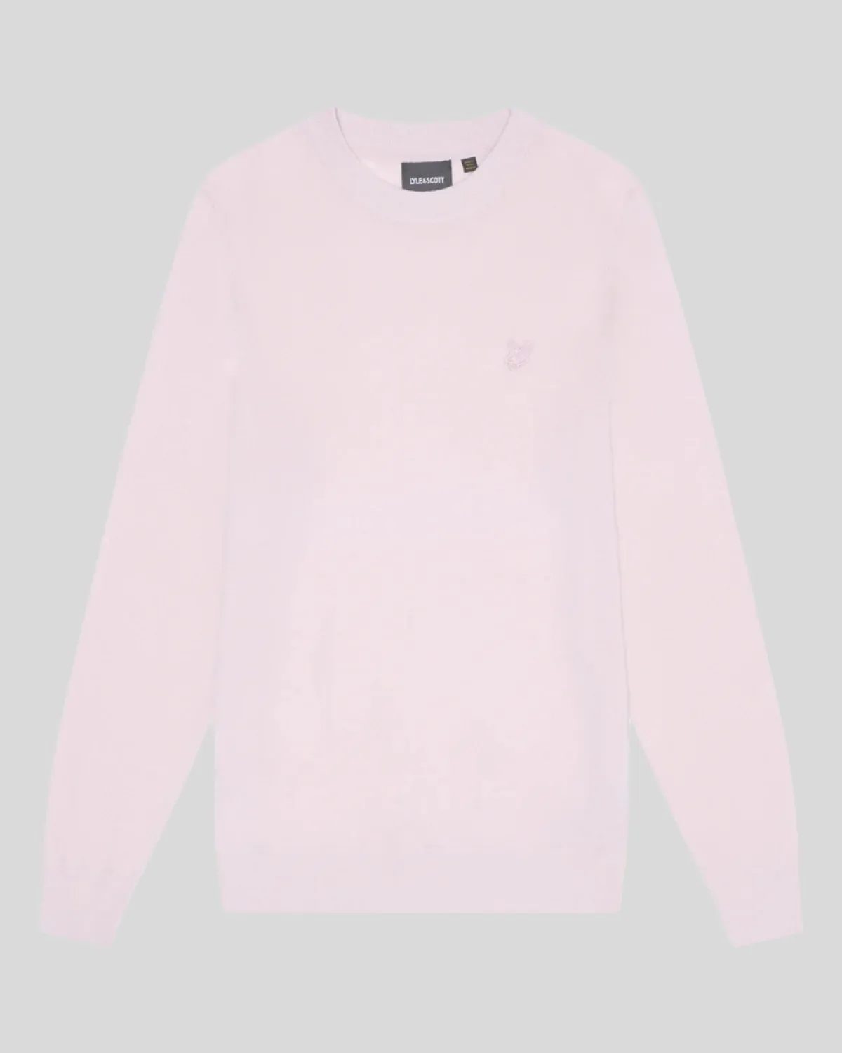 Tonal Eagle Merino Crew Neck Jumper sold by Lyle & Scott product image thumbnail 5