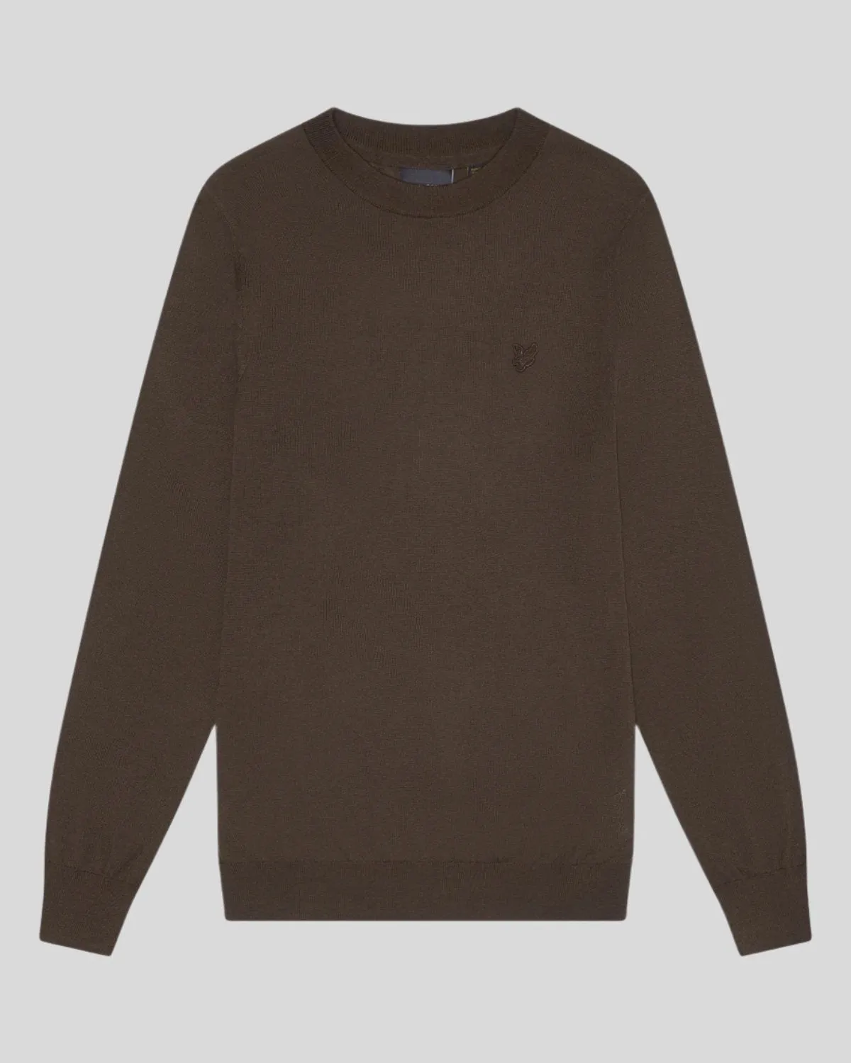 Tonal Eagle Merino Crew Neck Jumper sold by Lyle & Scott product image thumbnail 5