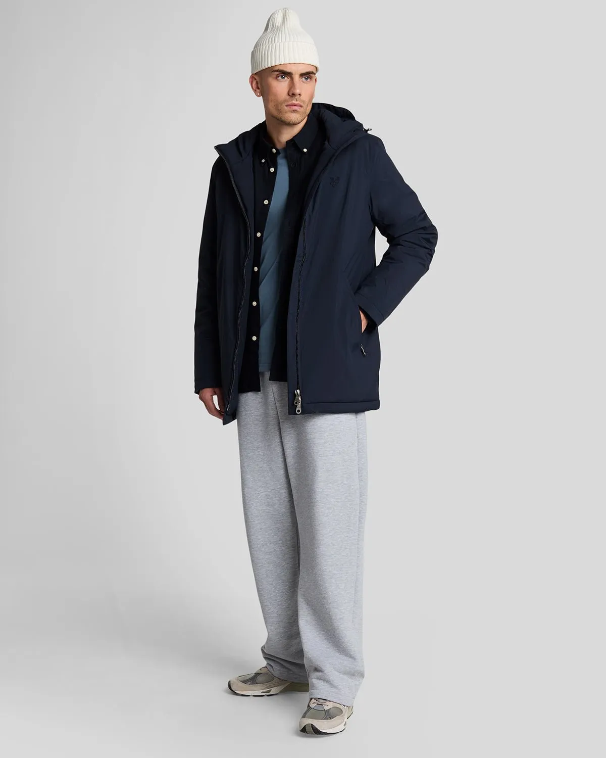 Tonal Eagle Padded Parka Shell Jacket sold by Lyle & Scott product image thumbnail 2