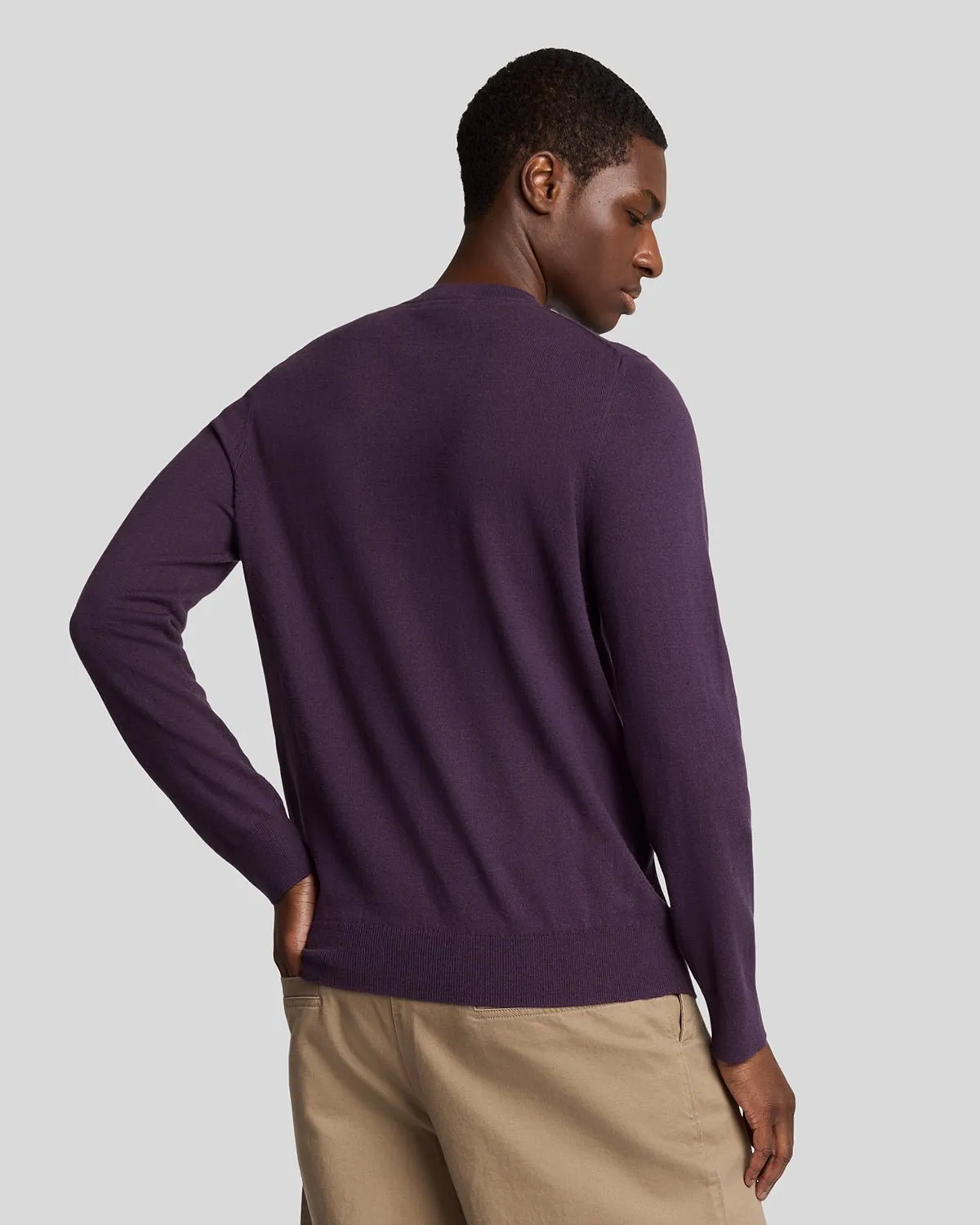 Cotton Merino Crew Neck Jumper sold by Lyle & Scott product image thumbnail 3