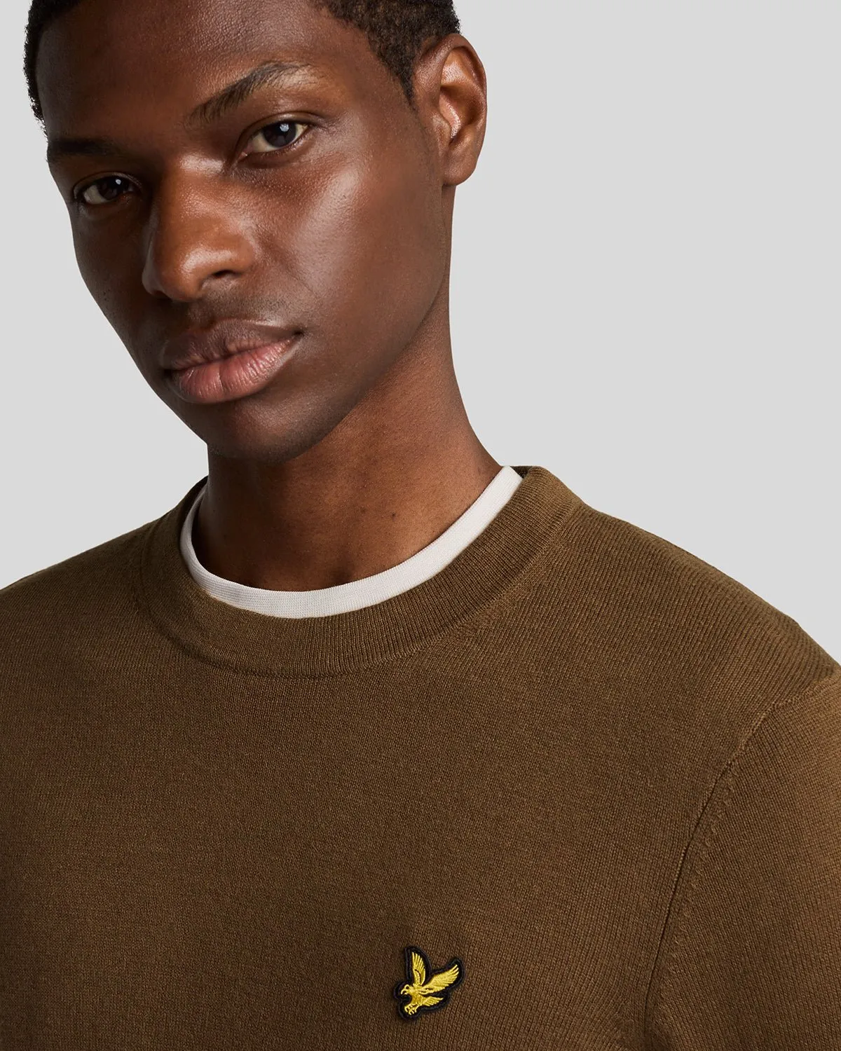 Cotton Merino Crew Neck Jumper sold by Lyle & Scott product image thumbnail 4