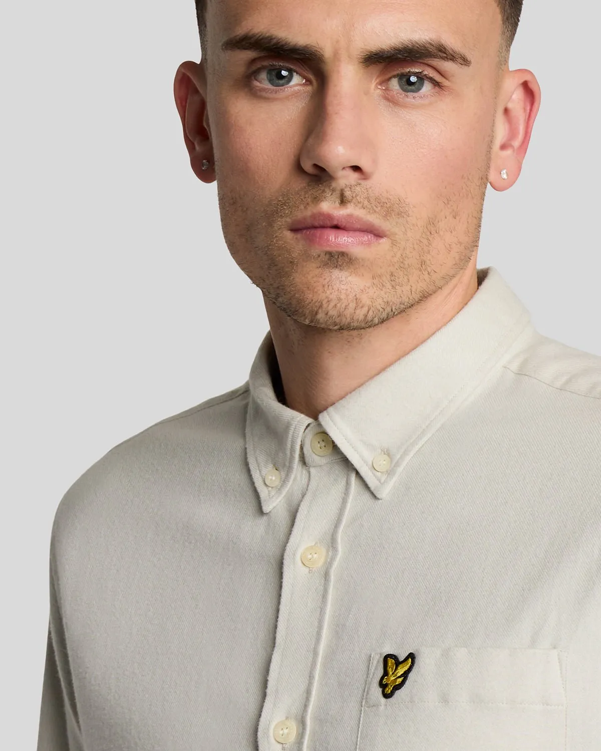 Plain Flannel Shirt sold by Lyle & Scott product image thumbnail 4
