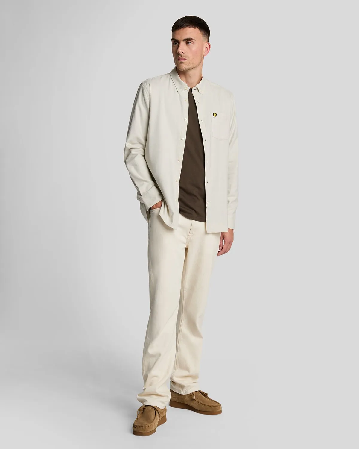 Plain Flannel Shirt sold by Lyle & Scott product image thumbnail 2