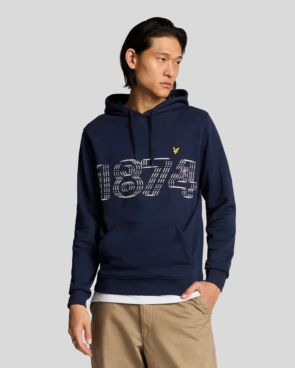 1874 Logo Pullover Hoodie sold by Lyle & Scott