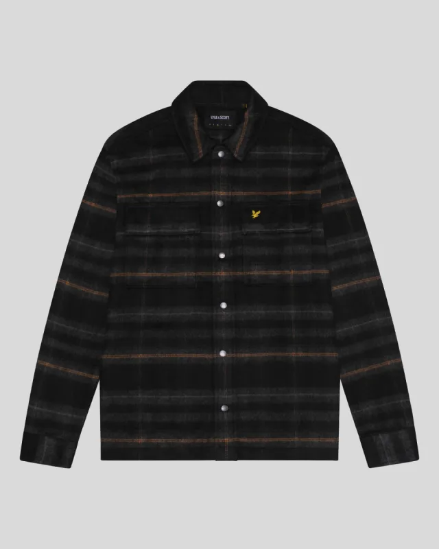Brushed Tartan Overshirt sold by Lyle & Scott