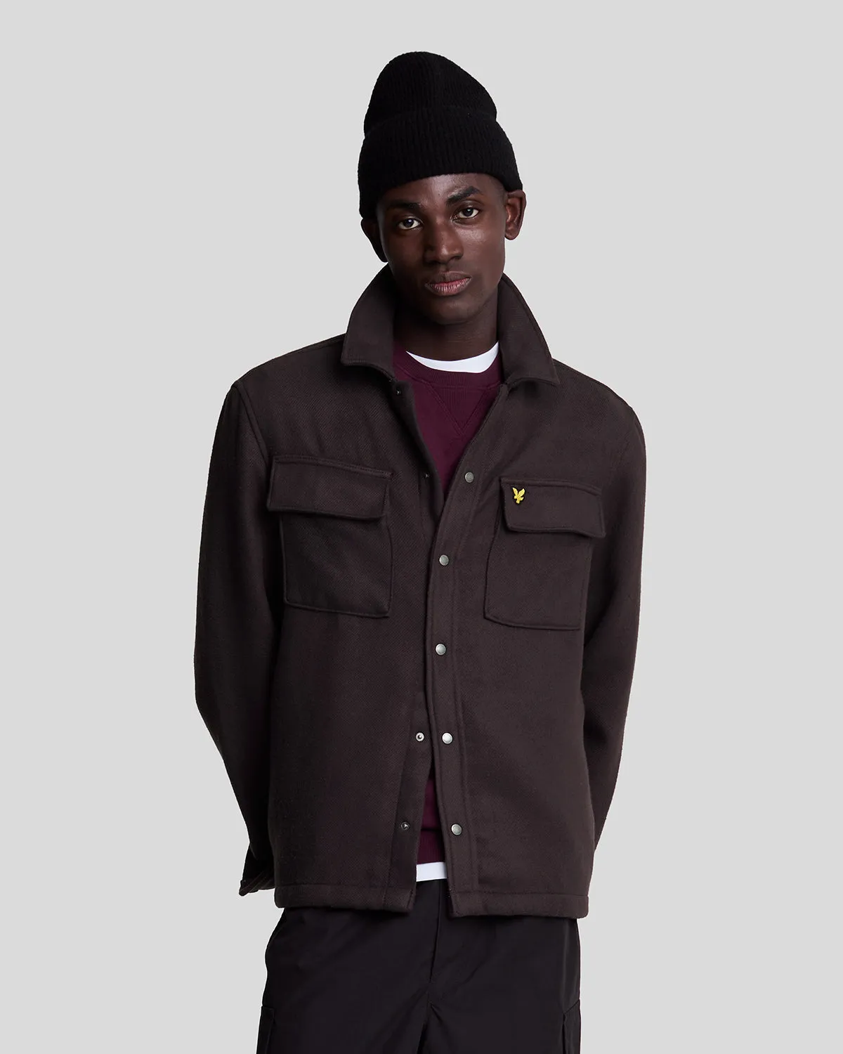 Brushed Overshirt sold by Lyle & Scott