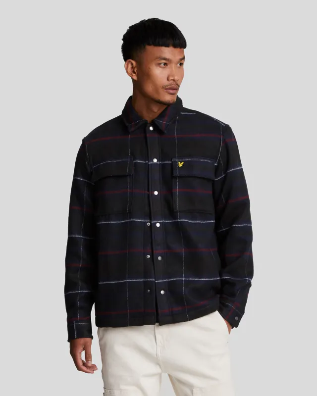 Brushed Tartan Overshirt sold by Lyle & Scott