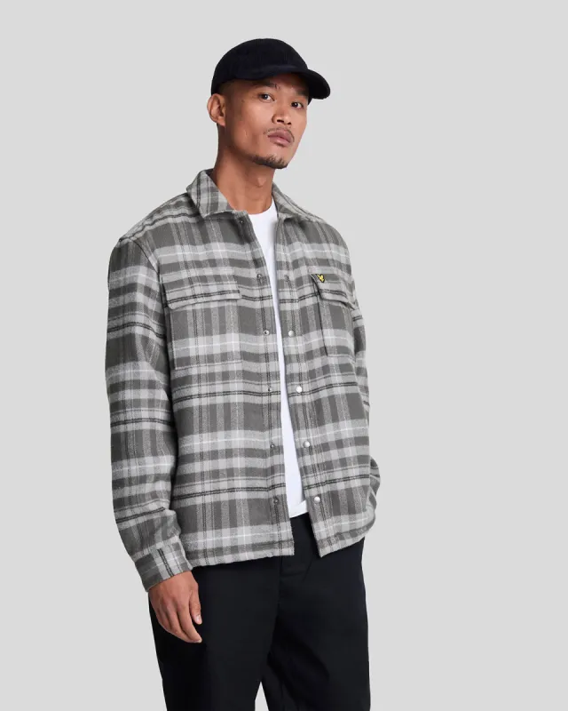 Brushed Tartan Overshirt sold by Lyle & Scott