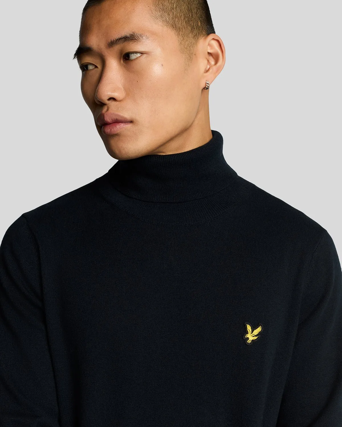 Cotton Merino Turtleneck Jumper sold by Lyle & Scott product image thumbnail 4