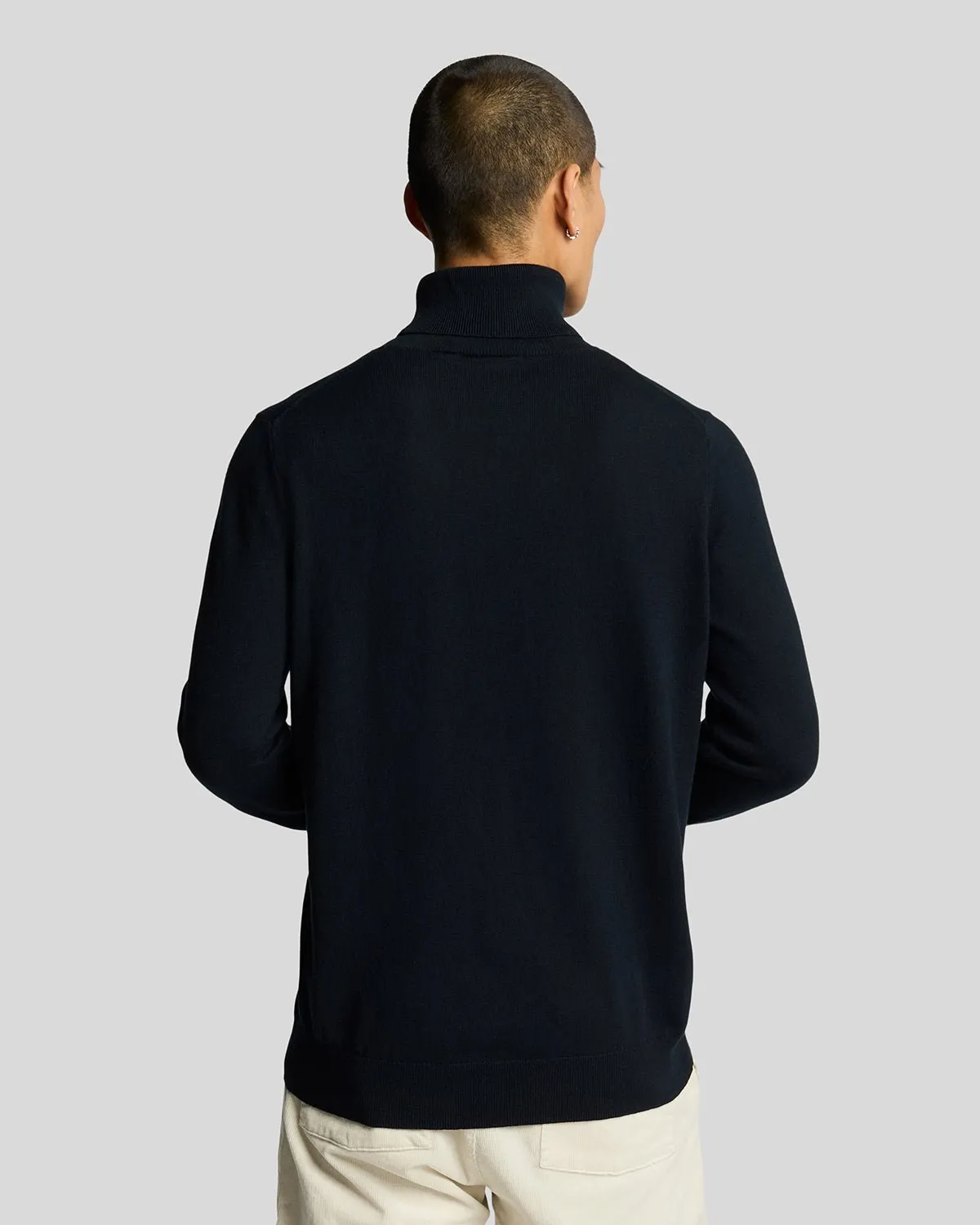Cotton Merino Turtleneck Jumper sold by Lyle & Scott product image thumbnail 3