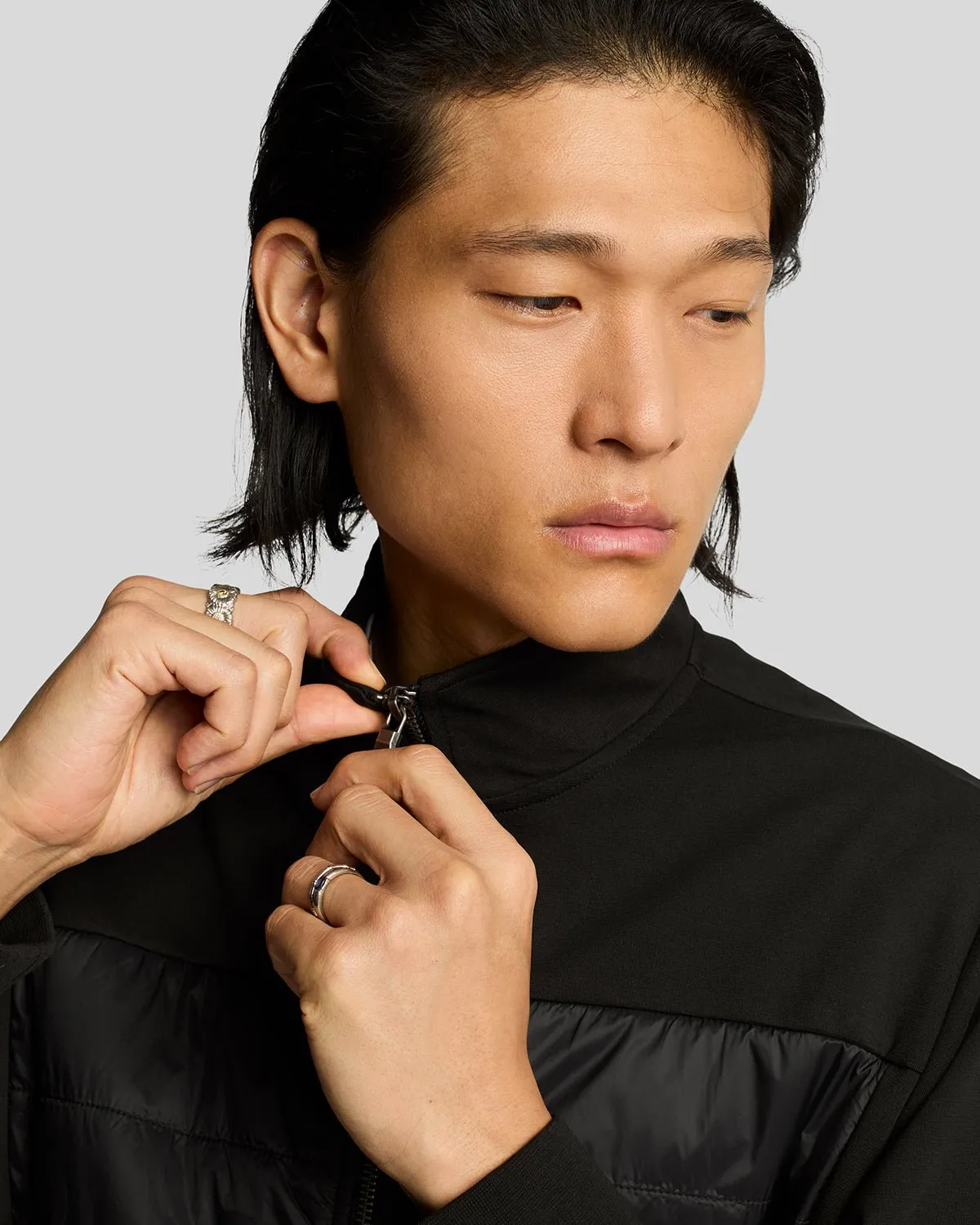 Interlock Hybrid Panelled Bomber Jacket sold by Lyle & Scott product image thumbnail 4
