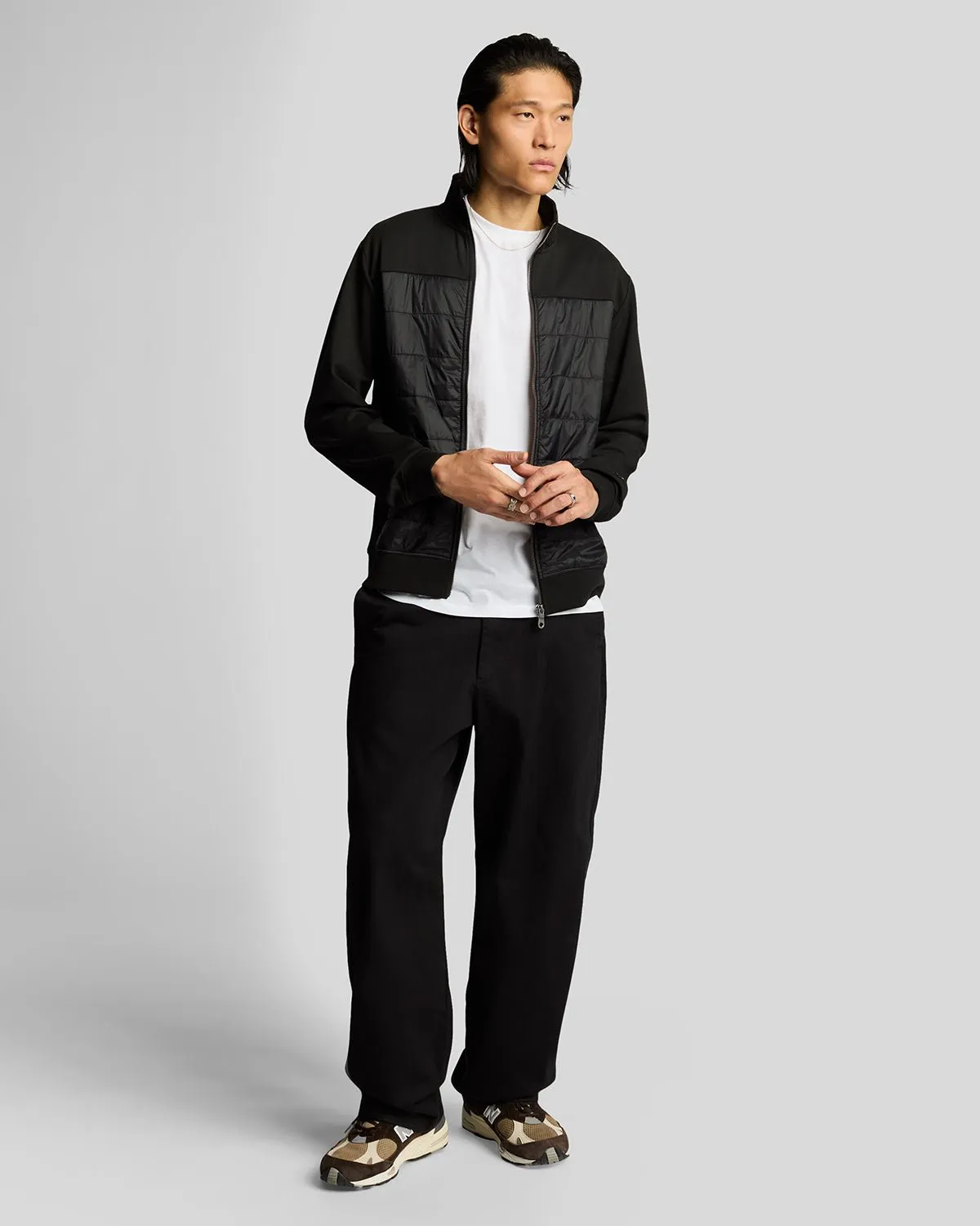 Interlock Hybrid Panelled Bomber Jacket sold by Lyle & Scott product image thumbnail 2