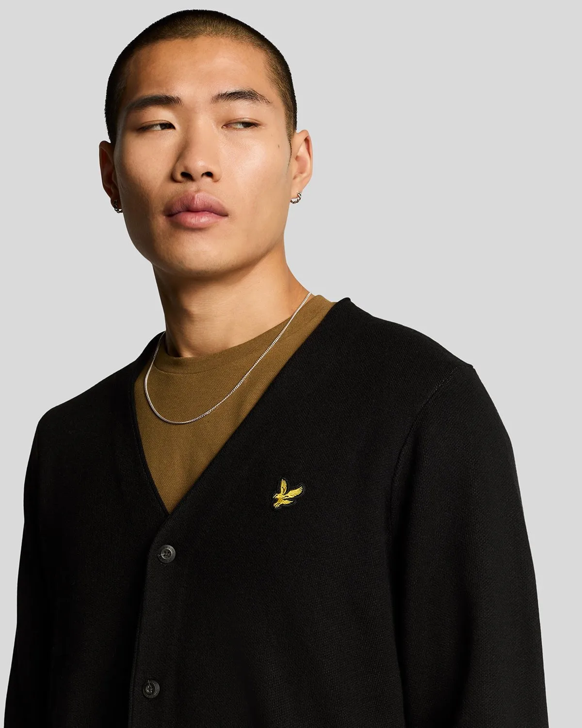 Double Knit V Neck Cardigan sold by Lyle & Scott product image thumbnail 4