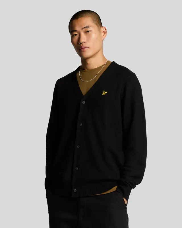 Double Knit V Neck Cardigan sold by Lyle & Scott