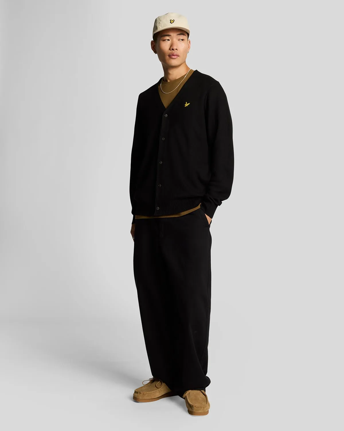 Double Knit V Neck Cardigan sold by Lyle & Scott product image thumbnail 2