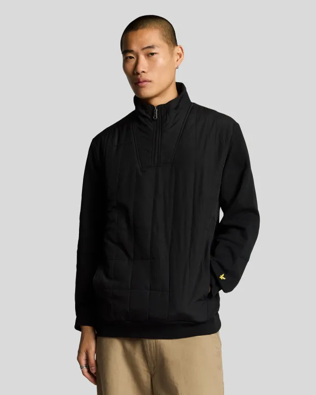 Hybrid Quilted 1/4 Zip Sweatshirt sold by Lyle & Scott