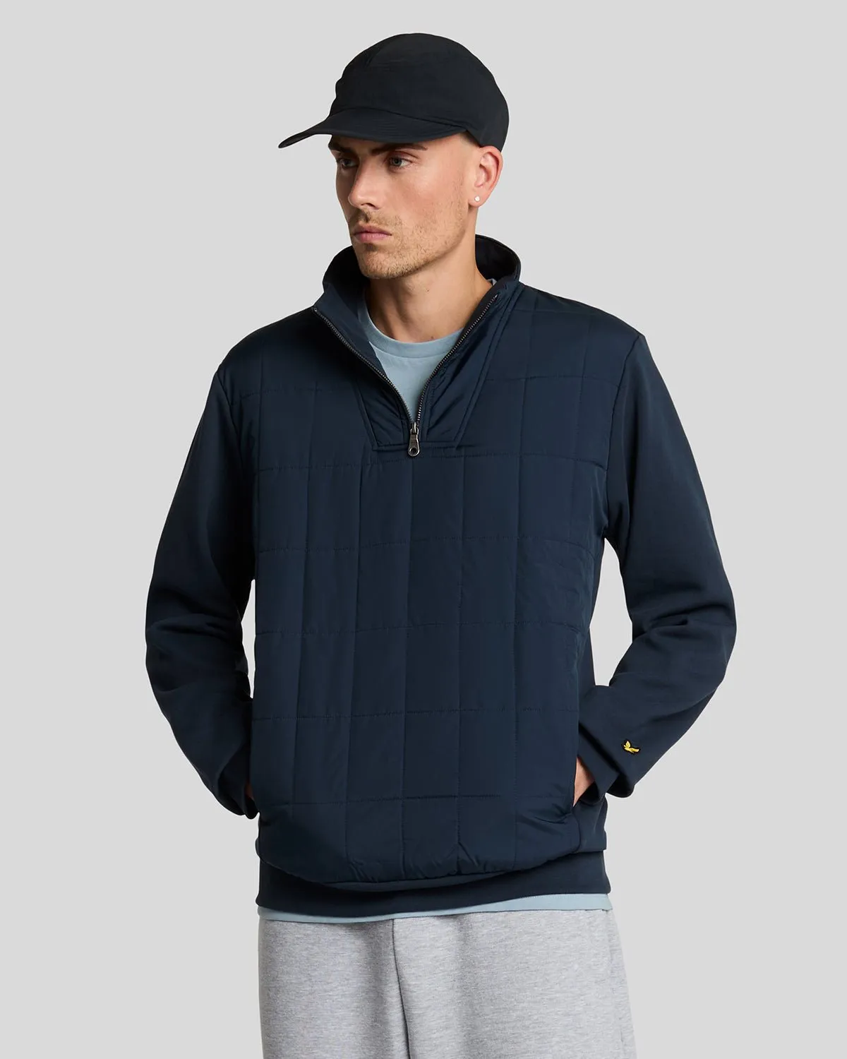 Hybrid Quilted 1/4 Zip Sweatshirt sold by Lyle & Scott