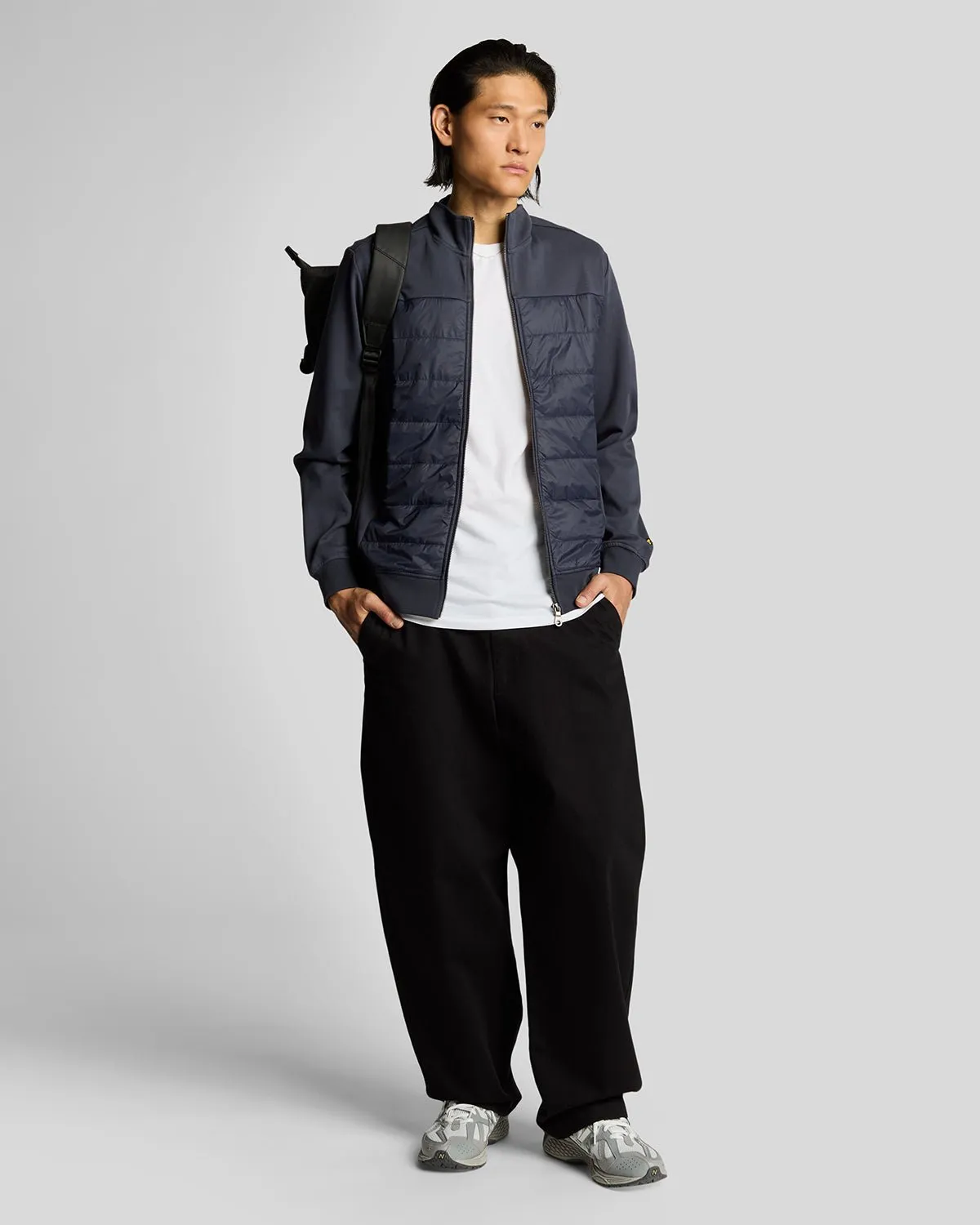 Interlock Hybrid Panelled Bomber Jacket sold by Lyle & Scott product image thumbnail 2