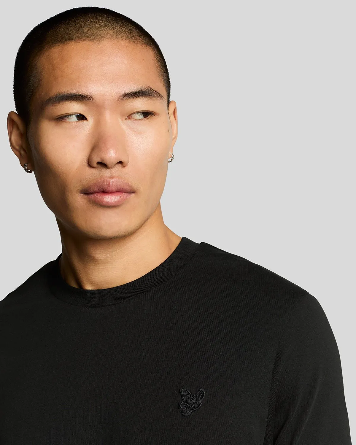 Tonal Eagle Superfine Cotton T-Shirt sold by Lyle & Scott product image thumbnail 4