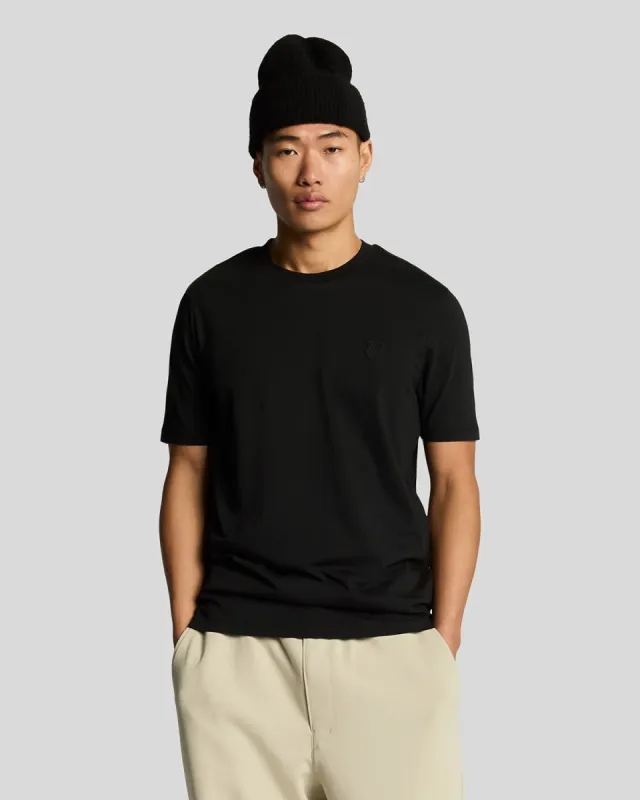 Tonal Eagle Superfine Cotton T-Shirt sold by Lyle & Scott