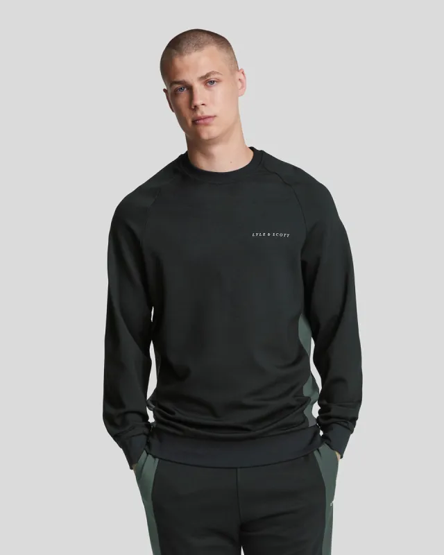 Sports Colour Block Crew Neck Sweatshirt sold by Lyle & Scott